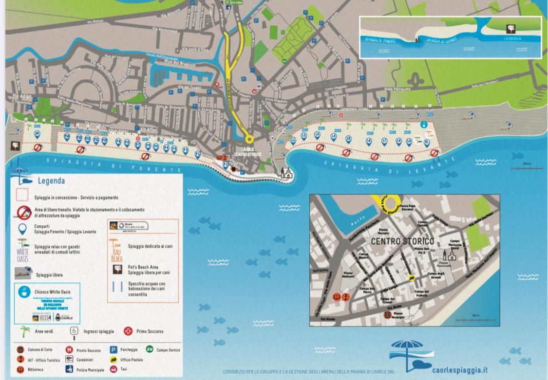 Apartment Caorle De Lux Swimming Pool, Parking, Garden Bagian luar foto